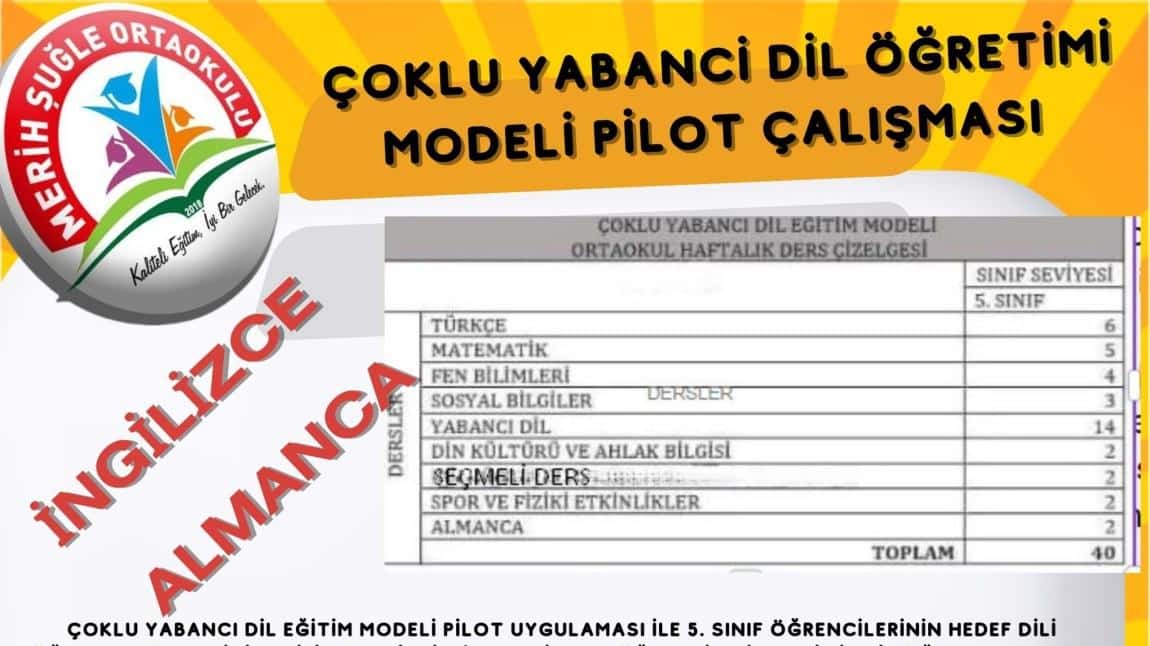 Okulumuz Çoklu Yabancı Dil Öğretim Modeli Uygulamasına Geçti