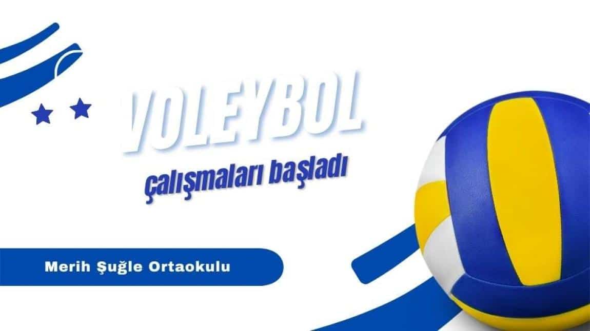 OKUL VOLEYBOL TAKIMI ÇALIŞMALARINA DEVAM EDİYOR.